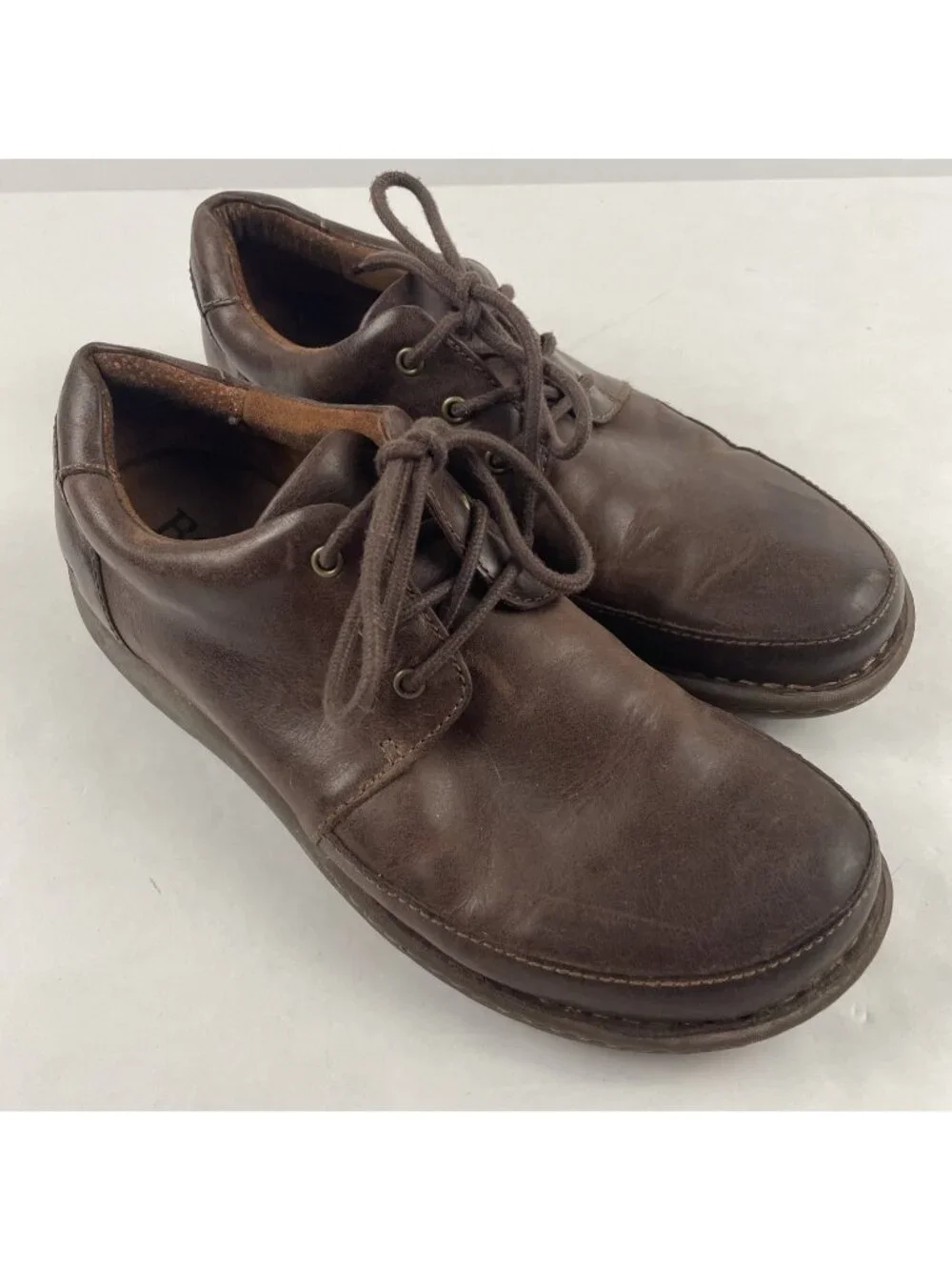Born Nigel 3-Eye Shoes Men’s Size 9M Brown Leather Oxford Comfort Casual Lace-Up